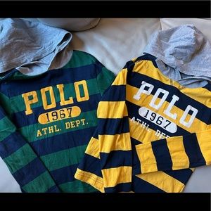 Polo striped hoodies.